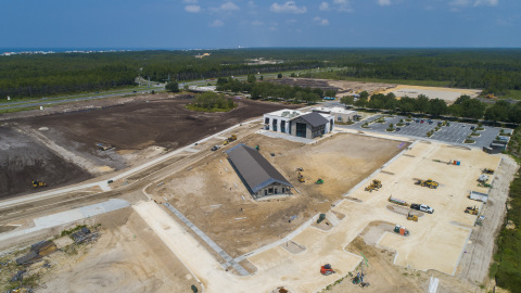 Construction and site work progressing at Watersound Town Center. (Photo: Business Wire)